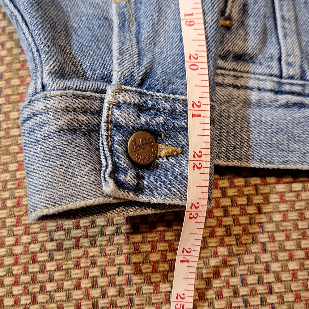 Lee Vintage 80's Faded Blue 100% Cotton Denim Jacket - Picture 10 of 11
